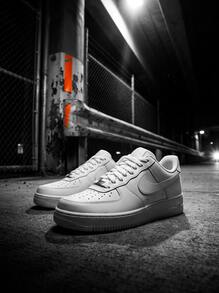 Nike Air Force 1 男款休閒鞋 輕量緩震 透氣舒適 厚底 Logo 親膚 百搭 日常健身通勤街頭穿搭旅行校園 白色 DD8959-100 - 白色 - 查看 5