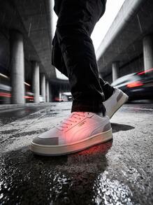 Puma Hi OG 男款運動鞋，輕量透氣緩震，日常休閒，白色 400731-02 - 白色/灰色 - 查看 3