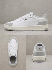 Puma Hi OG 男款運動鞋，輕量透氣緩震，日常休閒，白色 400731-02 - 白色/灰色 - 查看 4