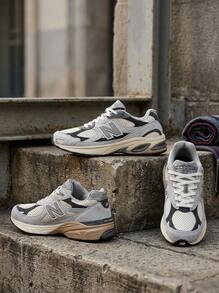 New Balance 2010T 高性能运动鞋 吸汗透气 轻便 结实耐用 多功能 易洗 跑步 成人 灰色 橙色 U2010TTO - 灰/米色 - 查看 4