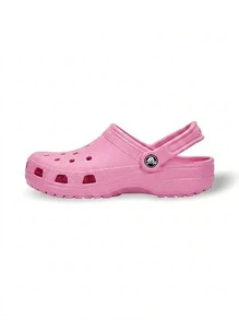 Crocs 经典男女通用凉鞋，吸汗透气保暖，百搭耐穿，弹性好，易洗快干，适合运动、户外跑步、瑜伽、日常穿着，粉色，货号：10001-6I2 - 粉紅色 - 查看 1