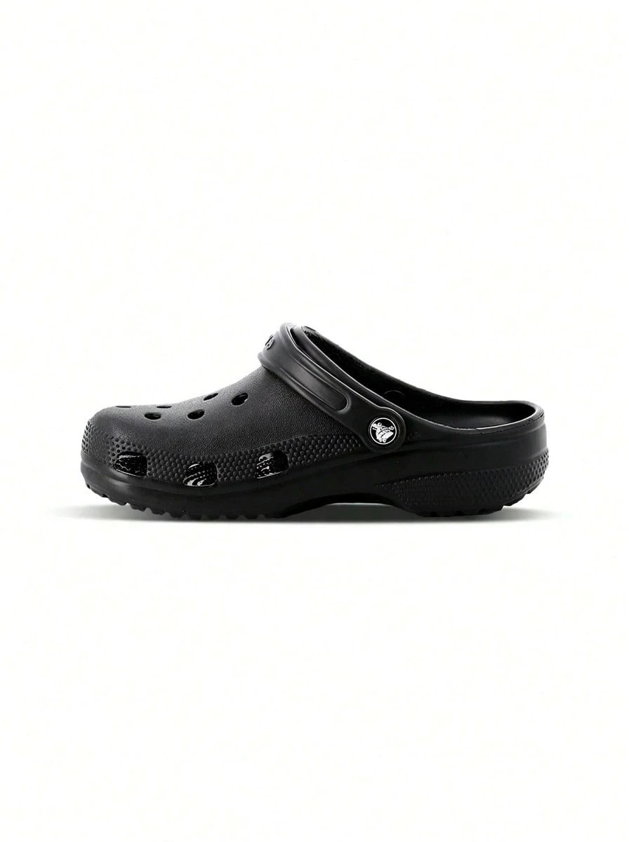 Crocs 经典木屐女式运动凉鞋 透气舒适 轻便亲肤 易清洁 沙滩泳池日常穿着 黑色 10001-001 - 黑色 - 查看 1