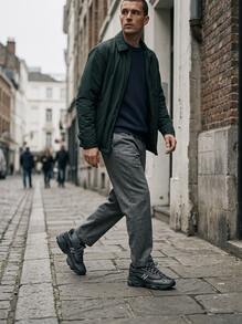 New Balance 新百伦 M1000 系列男款运动鞋 吸汗透气防晒百搭标志纯色易洗运动户外跑步日常上学成人灰色 M1000F - 灰色 - 查看 3