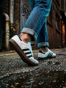 Adidas Campus 女款運動鞋 柔軟輕量透氣 訓練運動鞋 黑色 B75806 - 黑白 - 查看 7