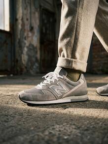 New Balance Hi Og 女款運動鞋 輕量透氣 緩震 日常休閒 灰色 CM996GR2 - 灰色 - 查看 3