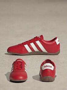 Adidas Grand Court Hi Td 女款運動鞋 透氣 百搭 戶外運動 白色 JQ9691 - 紅色/白色 - 查看 4