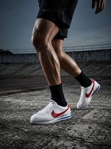 Nike Cortez Hi OG 男款運動鞋，輕量透氣緩震，日常休閒，白色，DM4044-108 - 白色/大學紅-大學藍 - 查看 3