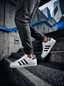 Adidas Hi Se 女款運動鞋，輕量透氣緩震，日常休閒，黑色 EG4958 - 白色/黑色 - 查看 3
