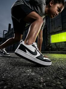 Nike Low Hi 女款運動鞋，輕量緩震，日常休閒，白色 DV5456-131 - 黑白 - 查看 6