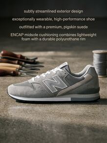 New Balance Hi Og 女款運動鞋 輕量透氣 緩震 日常休閒 灰色 CM996GR2 - 灰色 - 查看 2