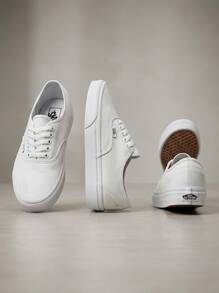 Vans 正品女士休闲鞋 轻便缓震透气舒适厚底logo亲肤百搭日常健身通勤下班休闲旅行约会 白色 VN000EE3WOO - 白色 - 查看 4