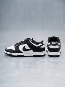 Nike Dunk Low Retro 男式运动鞋优质皮革鞋面，采用经典球队颜色和现代舒适技术，适合球场和街头穿着 DD1391-100 - 黑白 - 查看 4