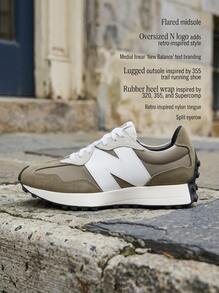 New Balance 327 Hi OG 女款運動鞋，輕量透氣緩震，日常休閒，白色 U327SBC - 菇 - 查看 2