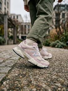 New Balance 9060 女款運動鞋 輕量透氣 緩震 戶外跑步 黑色 GC9060BE - 粉紅紫色 - 查看 7