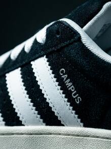 Adidas Campus Hi Og 女款運動鞋，輕量透氣緩震，日常休閒米色 HQ6638 - 黑白 - 查看 6