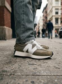 New Balance 327 Hi OG 女款運動鞋，輕量透氣緩震，日常休閒，白色 U327SBC - 菇 - 查看 7