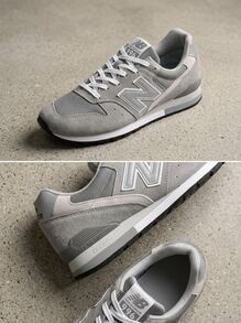 New Balance Hi Og 女款運動鞋 輕量透氣 緩震 日常休閒 灰色 CM996GR2 - 灰色 - 查看 4