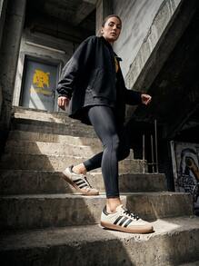 Adidas Samba Hi Og Women Sneakers Lightweight Breathable Cushioned Daily Casual White ID0478 - beige and black - View 6
