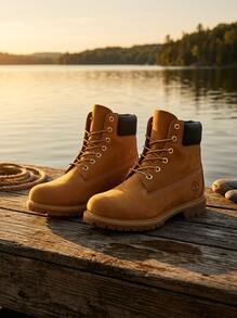 Timberland 6英吋女款運動鞋 防滑支撐柔軟戶外慢跑鞋 黃色 TB010361 - 中黃色 - 查看 5