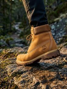 Timberland 6英吋女款運動鞋 防滑支撐柔軟戶外慢跑鞋 黃色 TB010361 - 中黃色 - 查看 6