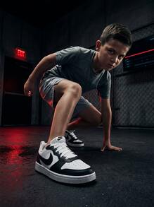 Nike Low Hi 女款運動鞋，輕量緩震，日常休閒，白色 DV5456-131 - 黑白 - 查看 4
