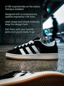 Adidas Campus Hi Og 女款運動鞋，輕量透氣緩震，日常休閒米色 HQ6638 - 黑白 - 查看 2