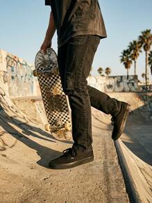 Vans Authentic 女款運動鞋 百搭耐穿 防滑 日常休閒 黑色 VN000EE3BKA - 黑色 - 查看 3