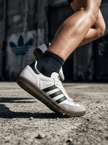 Adidas Samba 女款運動鞋 緩震舒適 百搭健身訓練鞋 黑色 IG9030 - 雲白/核心黑/膠 - 查看 7