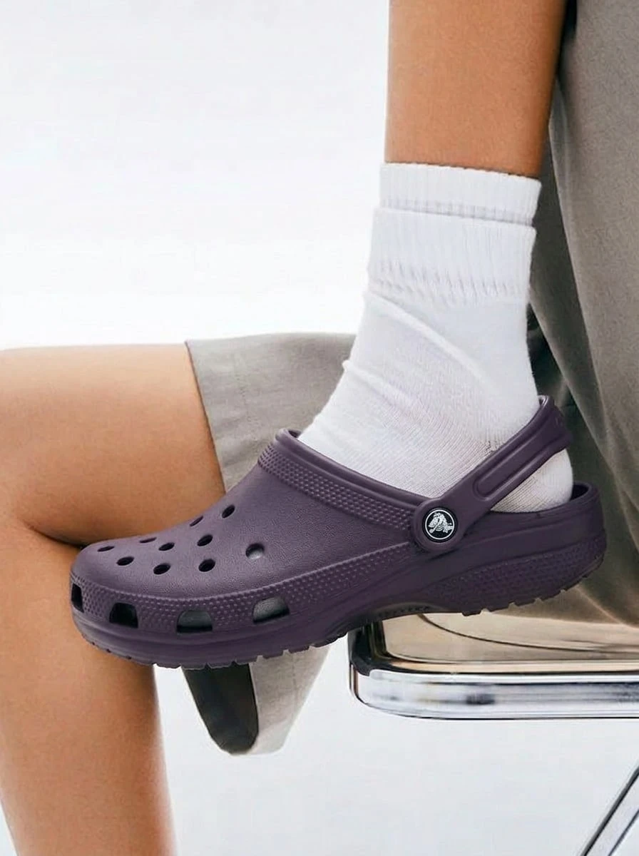 Crocs 男女通用经典木屐 - 茄科 - 查看 1