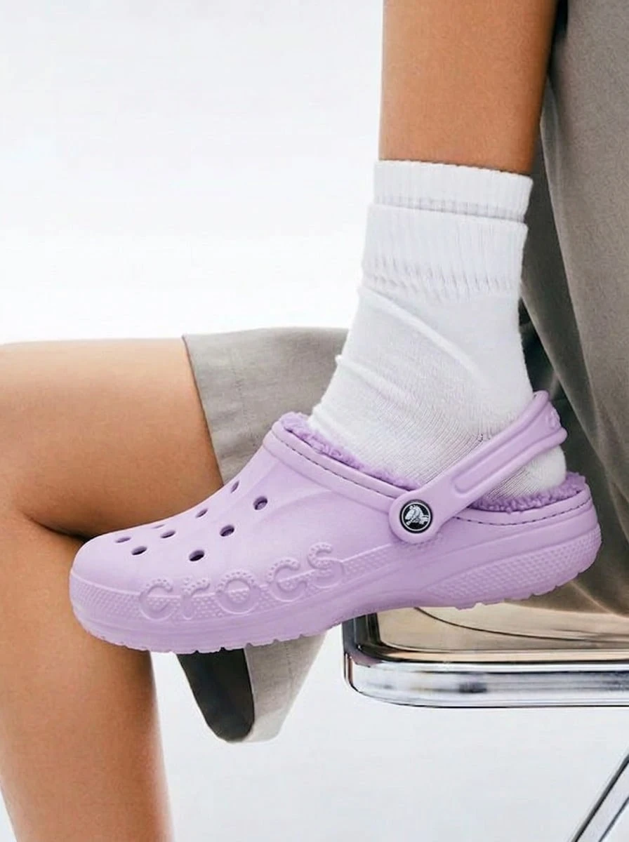 Crocs CLASSIC CLOG Kids' Clogs Cushioned Flexible Versatile Casual Home Garden Purple 207501-5Q5 - Violet Purple - View 1