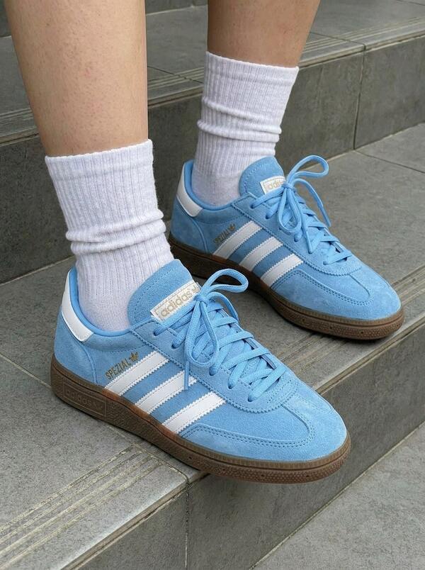 Adidas Handball Spezial Kids Sneakers Light Blue / Cloud White / Gum JI2902