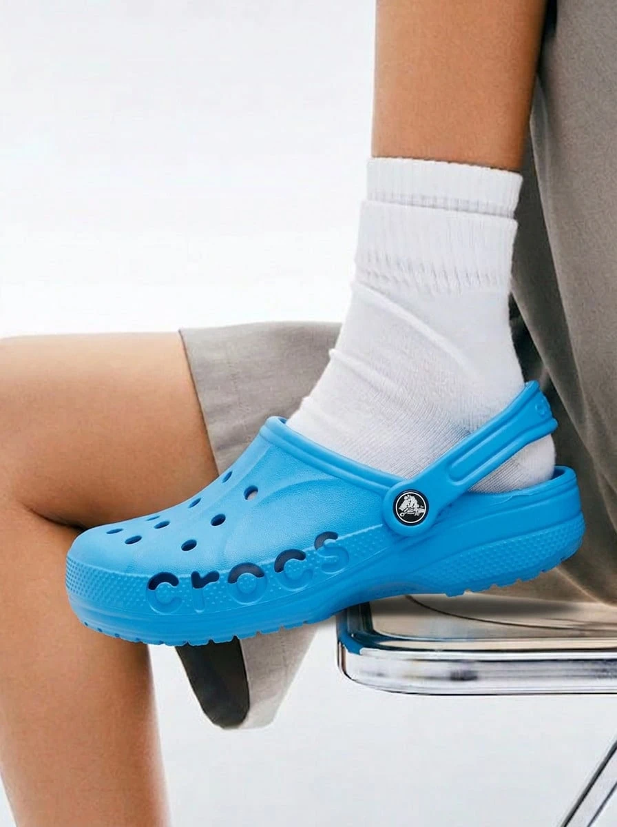 Crocs CLASSIC CLOG Kids' Clogs Slip-On Waterproof Soft Walking Garden Beach 207013-456 - Ocean - View 1