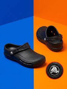 Crocs Giày lười Unisex thấm hút mồ hôi thoáng khí chống nắng chống gió giữ ấm đa năng logo trơn dễ giặt nhanh khô thể thao ngoài trời chạy bộ hàng ngày đi học nam nữ màu đen 10075-001 - đen - Xem 4