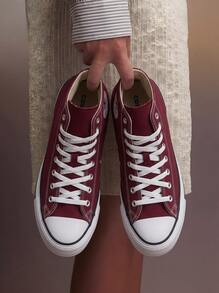 Chuck Taylor All Star 男女通用高帮鞋 酒红色 M9613C - 紫紅色 - 查看 1