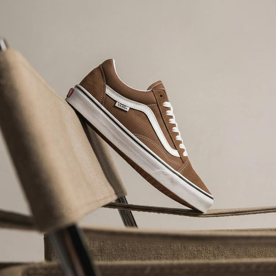 Vans Old Skool 男士运动鞋 棕色 VN000D7Z1NU1 - 色彩理論核桃 - 查看 1