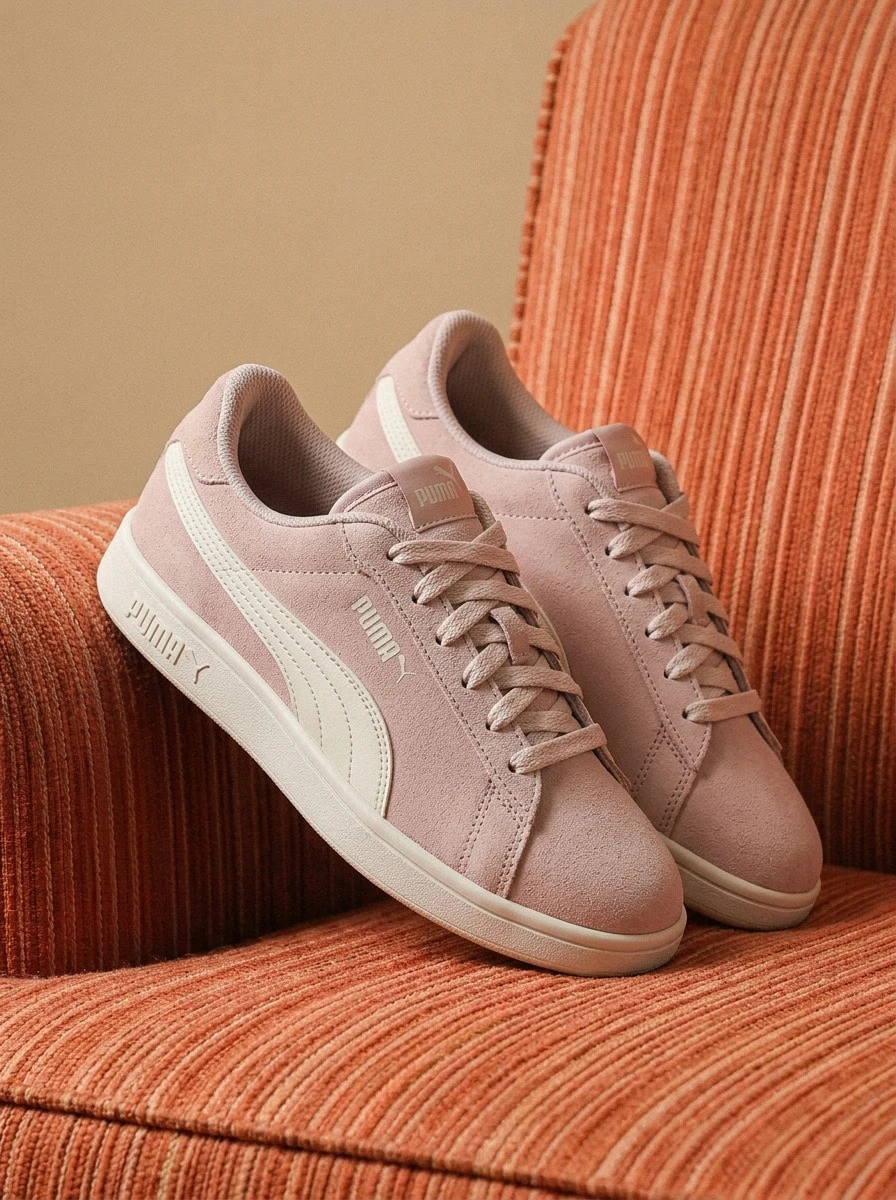 Smash 3 Sneakers Pink 390984 - Rose Quartz-Warm White - View 1