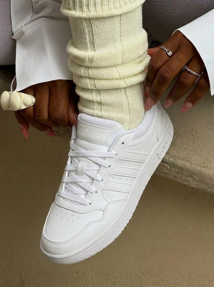 Adidas Hoops Women's Casual Athletic Shoes Lace-Up Heritage Flexible ...