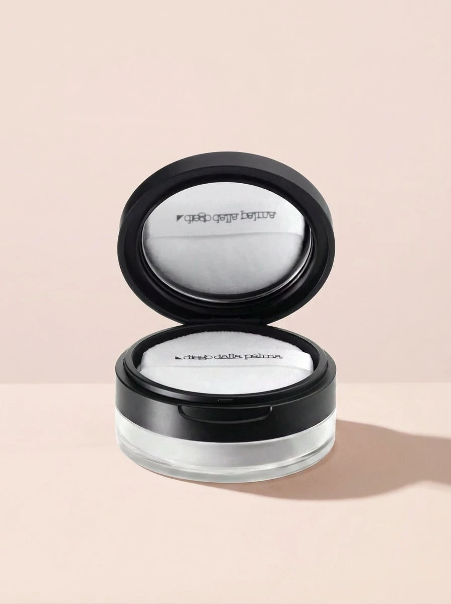 Diego Dalla Palma Rice Powder 12 G – Translucent Matte Finish, Oil Control And Pore Blurring, Long-Wear Face Makeup For Oily And Combination Skin, Includes Soft Puff And Internal Mirror, Ideal For Professional Results And Daily Touch-Ups - Transparent - View 1