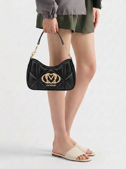 Love Moschino Women's Premium Portable Easy To Clean School Travel Sports Black JC4083PP1NLC-0000