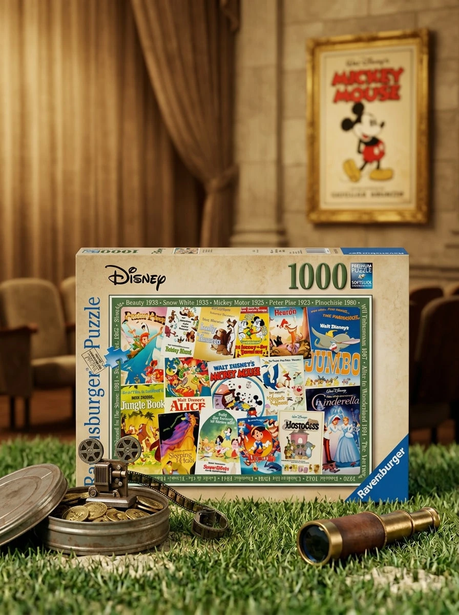 Ravensburger Disney Vintage Movie Posters 1000Pieces Adults Puzzles Age 14Years+ 12000689 - Multicolor - View 1
