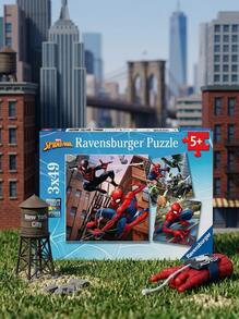 Ravensburger الرجل العنكبوت أون أكشن 3x49p - متعدد الألوان - مشاهدة 1