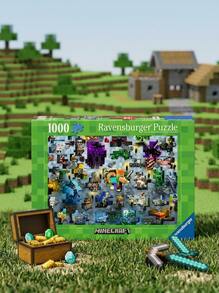 Ravensburger Mojang Minecraft Mobs 1000Pieces Adults Puzzles Age 14Years+ 12000422 - Multifärgad - Visa 1