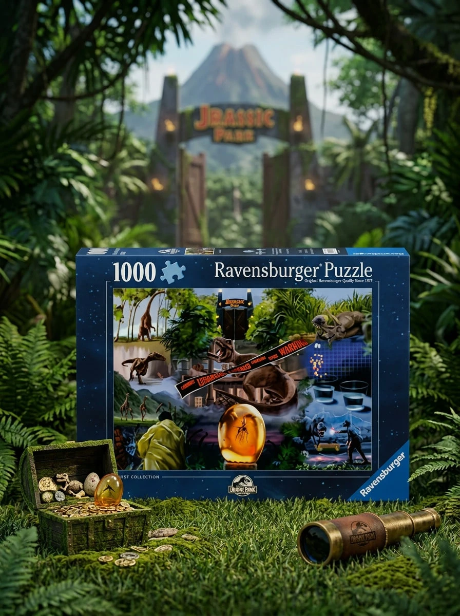 Ravensburger Urassic Park 1000Pieces Adults Puzzles Age 14Years+ 12000187 - Multicolor - View 1