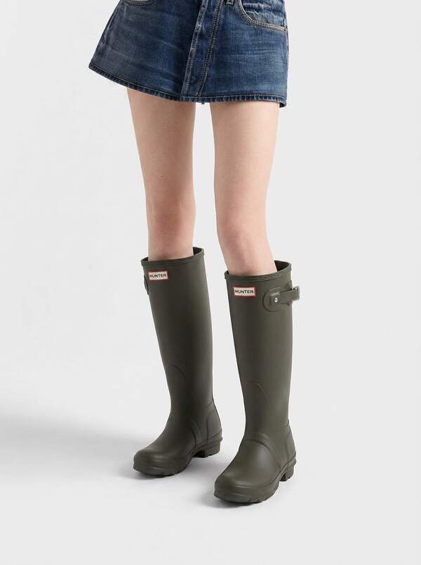 Hunter Original Tall Women's Rain Footwear Dark Olive WFT1000RMADOV