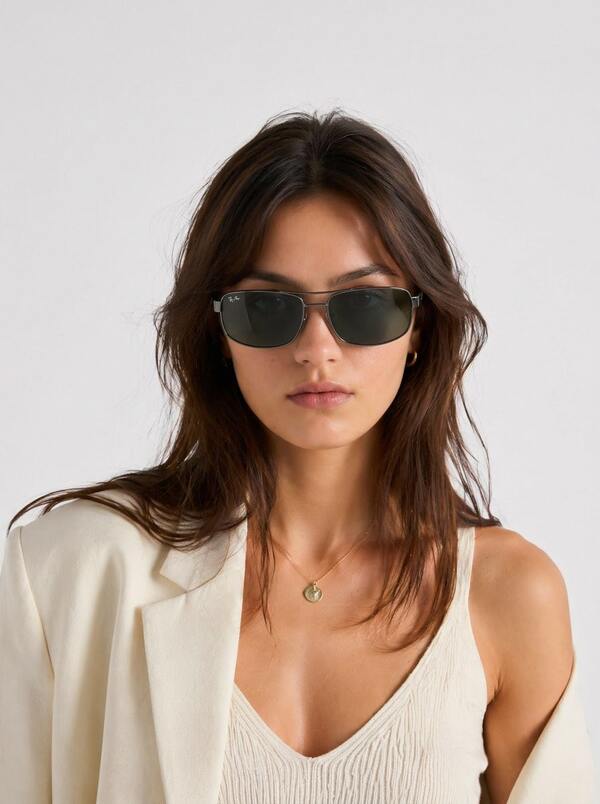 Ray Ban Women's Sunglasses Anti-Glare Versatile Durable Vacation Outdoor Travel Black ORB-3445-004