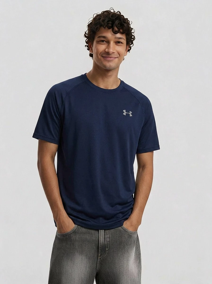 Under Armour Tech Men's T-Shirt Navy Blue - Blue - View 1