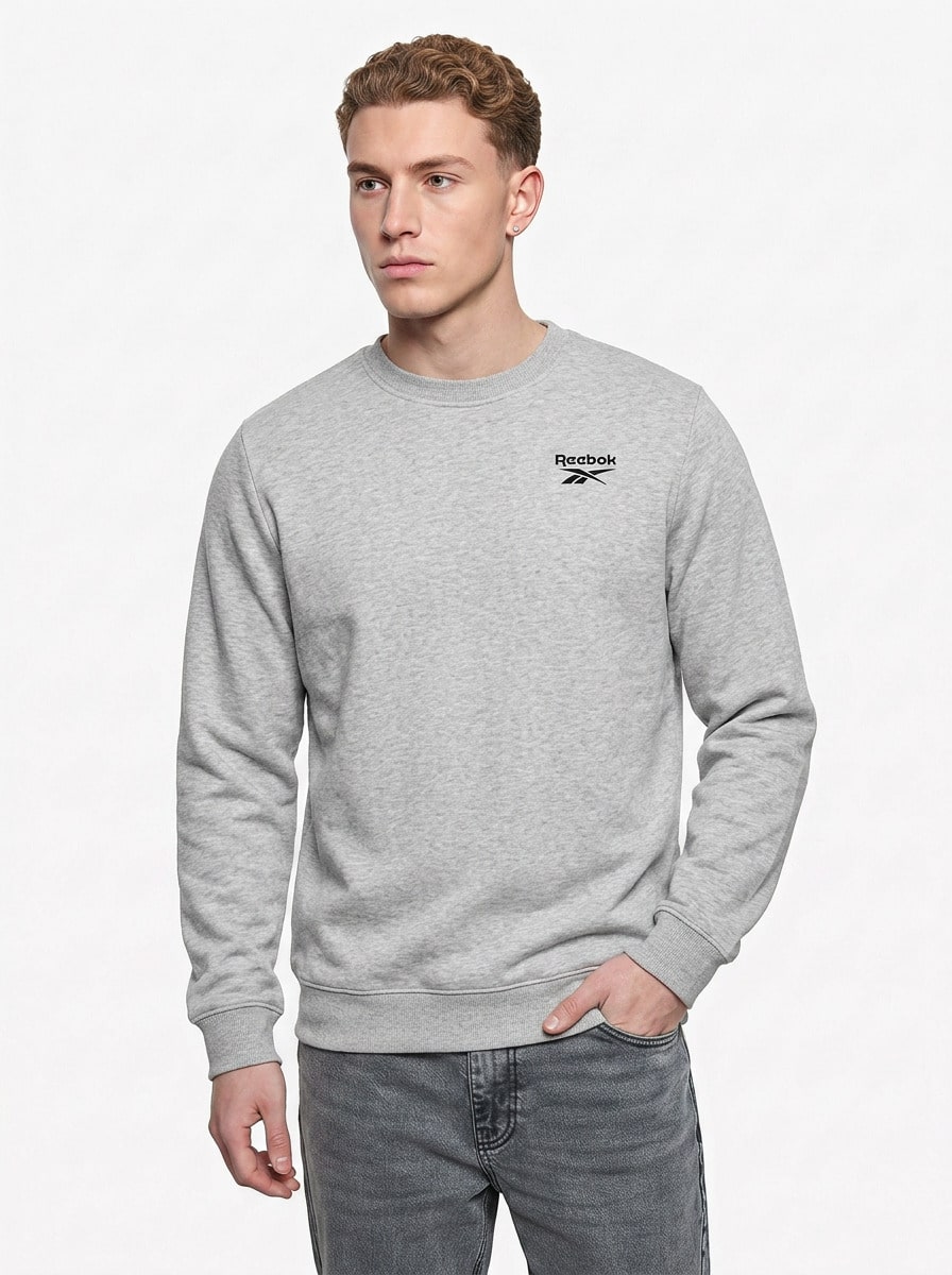 Reebok Men's Sweatshirt Grey - 灰色 - 查看 1
