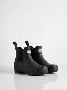 Hunter Original Black Chelsea Men Boots Black MFS9116RMA - Black - View 1