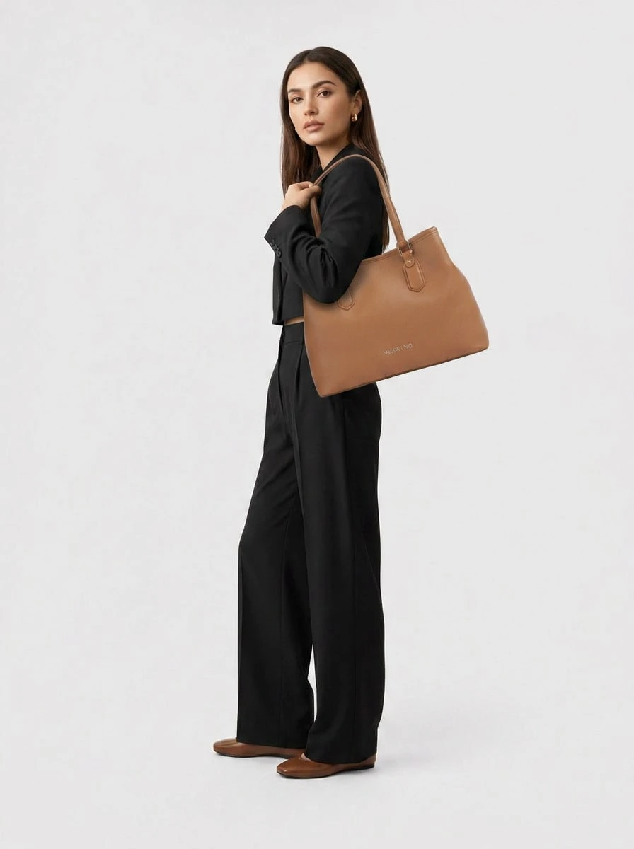 Valentino Bags حقائب توت نسائية من Brxtn باللون البني - بني - مشاهدة 1