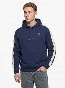 Puma Men's Sports & Outdoor Hoodies Lightweight Durable Fleece-Lined Weekend Sports Commuting Blue 692016-01 - Blue White - View 1